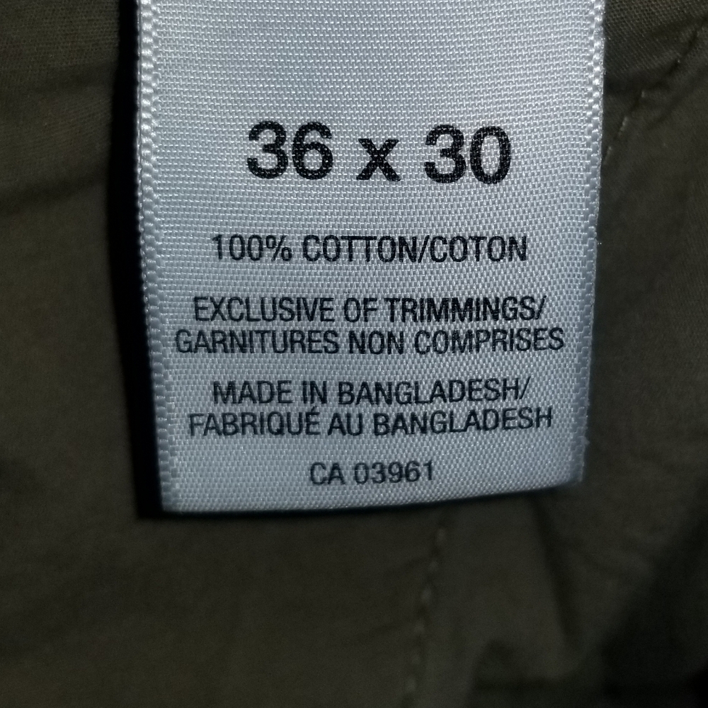 Denver Hayes Mens Cargo Straight Leg Chinos Beige Label Reads Size 36x30* - Picture 14 of 16
